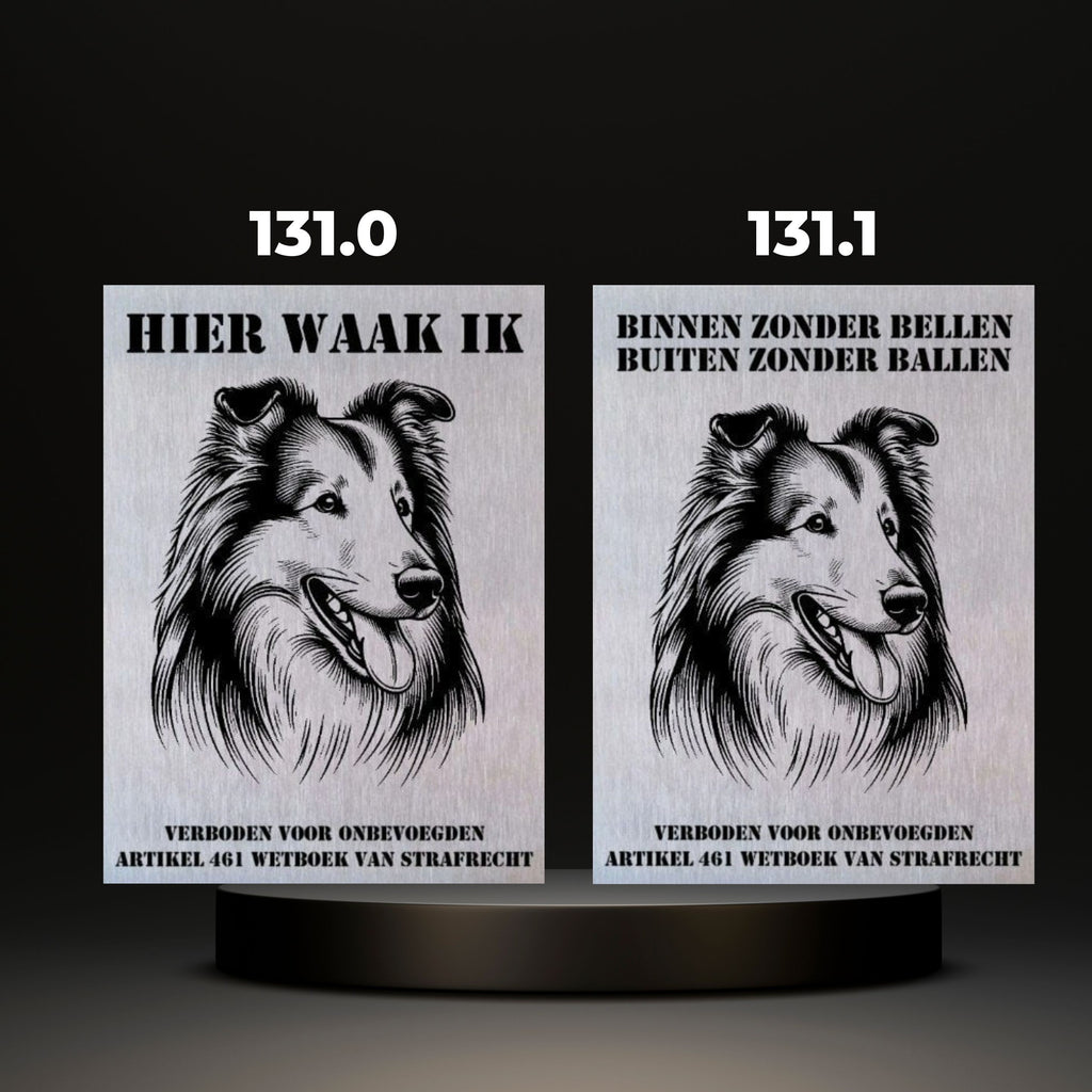 Waakbord Kant en klaar Herder & Collie
