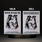 Waakbord Kant en klaar Herder & Collie