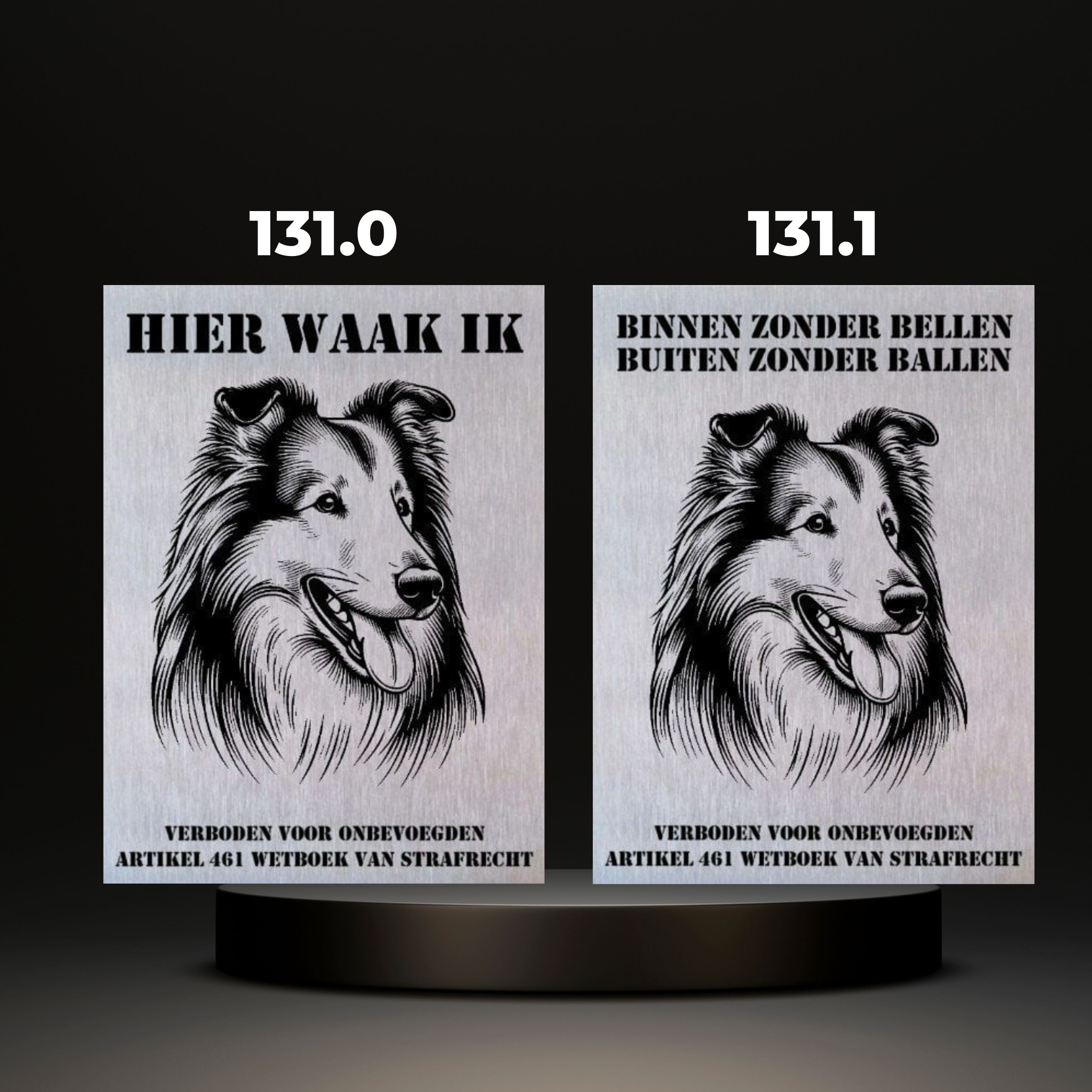 Waakbord Kant en klaar Herder & Collie