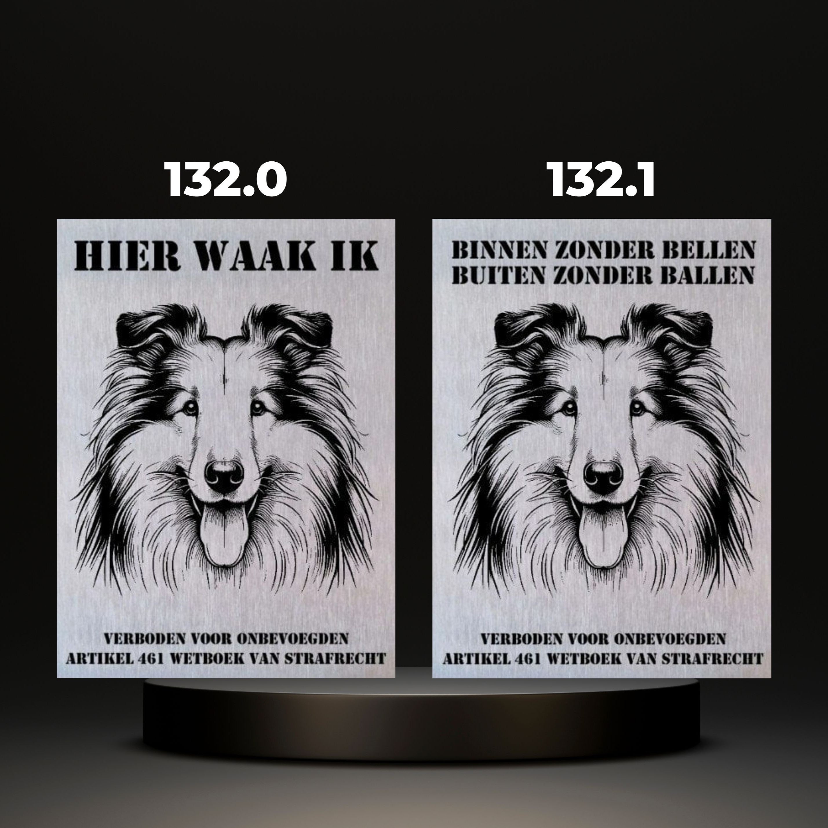 Waakbord Kant en klaar Herder & Collie