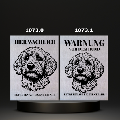 Warnshild Fertiges Design Doodle & Dalmatiner & Beagle & Leopard & Chowchow