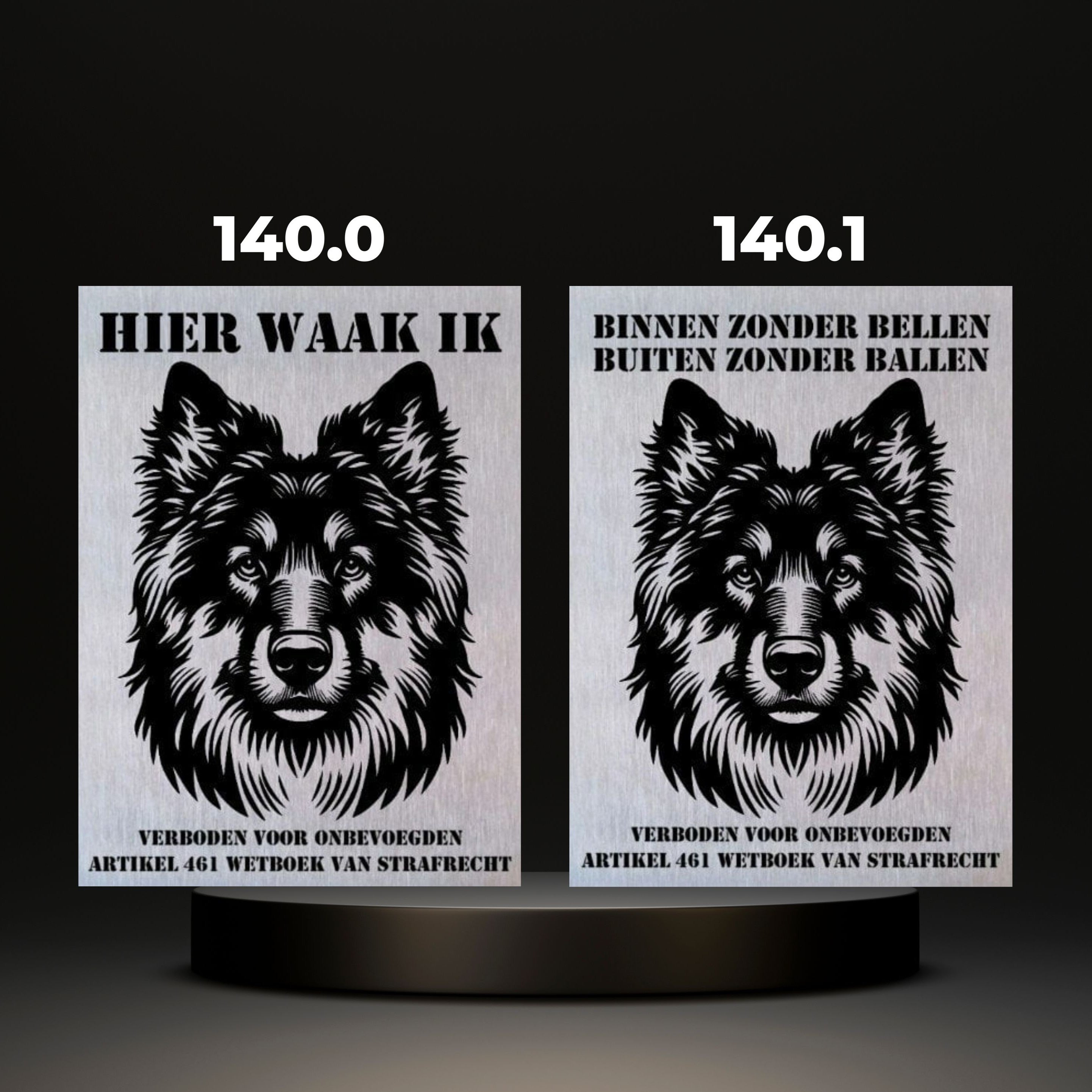 Waakbord Kant en klaar Herder & Collie