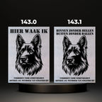 Waakbord Kant en klaar Herder & Collie