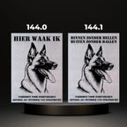 Waakbord Kant en klaar Herder & Collie