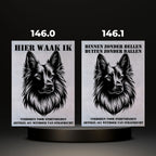 Waakbord Kant en klaar Herder & Collie