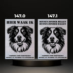Waakbord Kant en klaar Herder & Collie