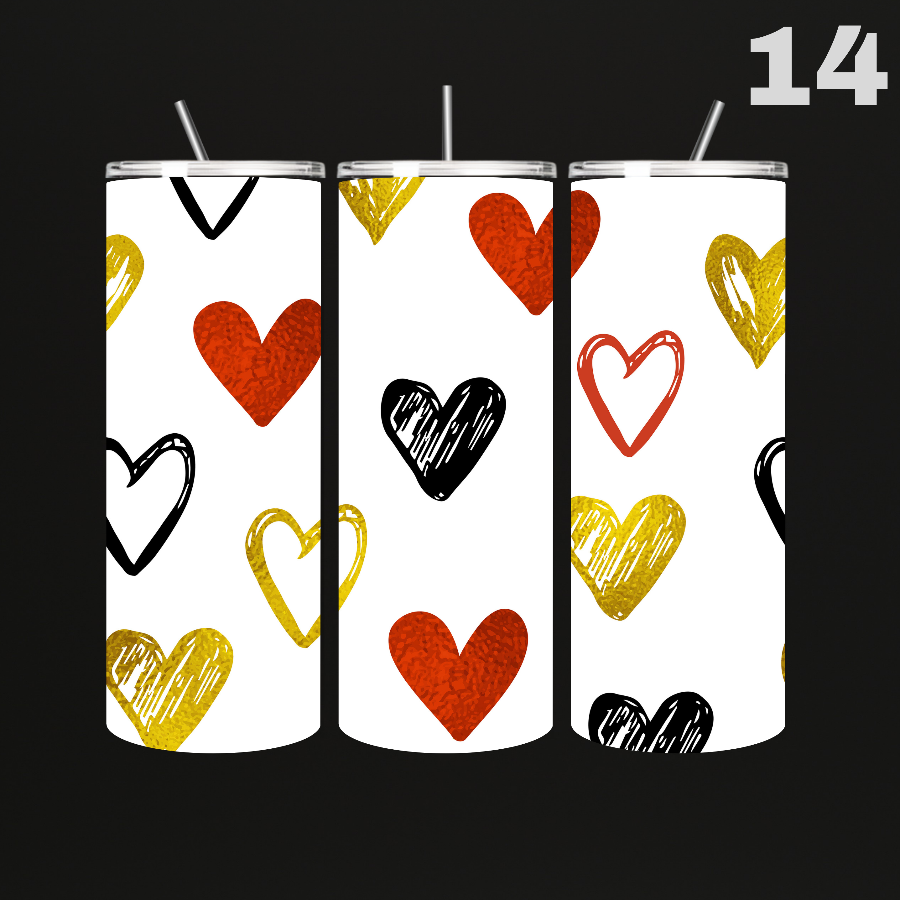 Tumblers Hartjes