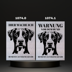 Warnshild Fertiges Design Doodle & Dalmatiner & Beagle & Leopard & Chowchow