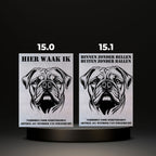 Waakbord Kant en klaar Bulldog & Bully & Boxer & Pittbull & Stafford