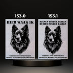 Waakbord Kant en klaar Herder & Collie