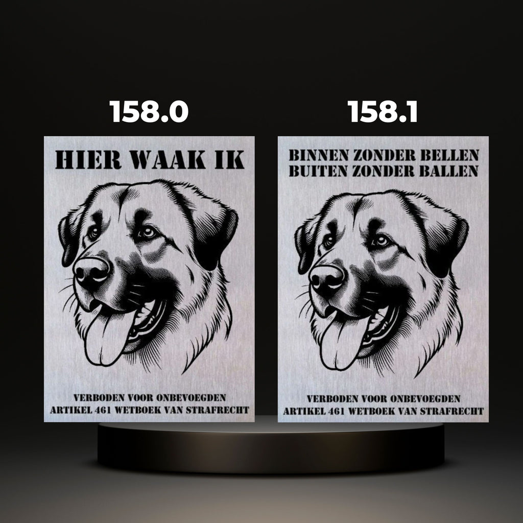 Waakbord Kant en klaar Herder & Collie