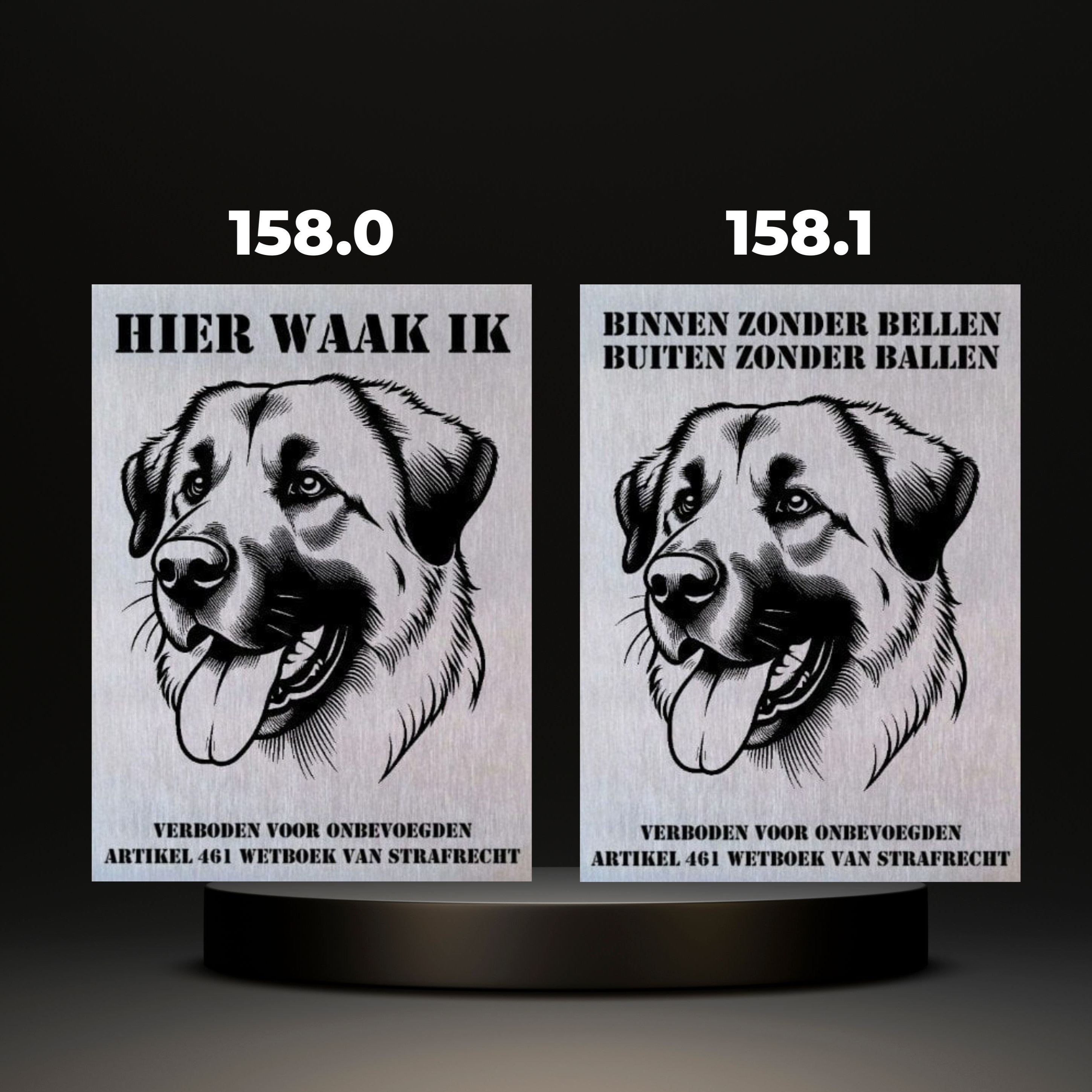 Waakbord Kant en klaar Herder & Collie