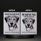 Warnshild Fertiges Design Doodle & Dalmatiner & Beagle & Leopard & Chowchow
