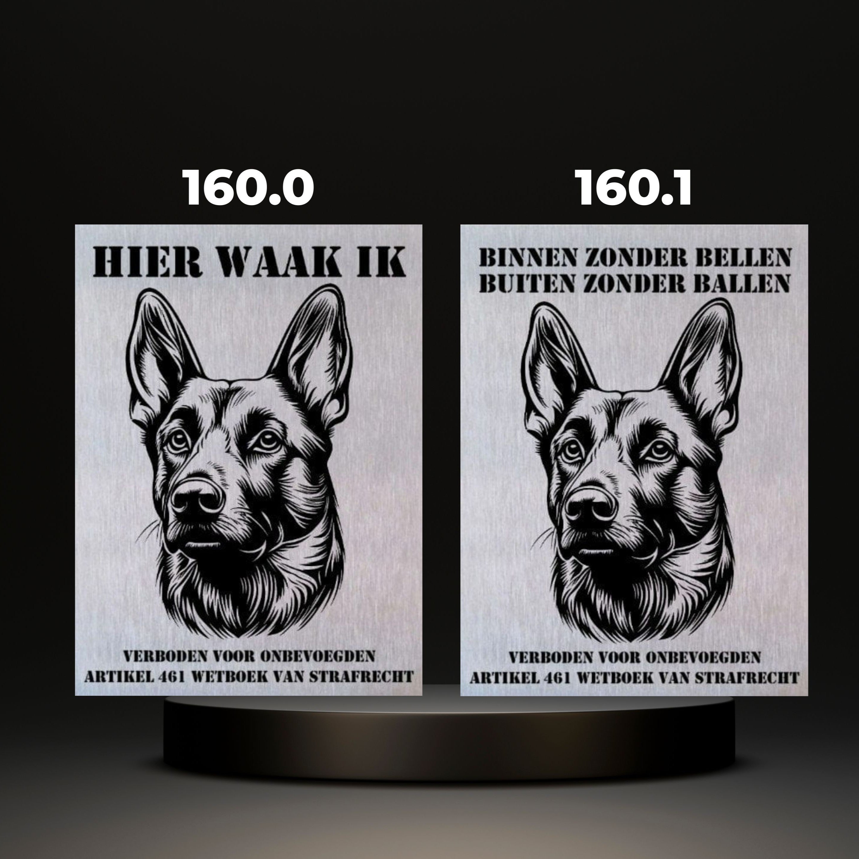 Waakbord Kant en klaar Herder & Collie