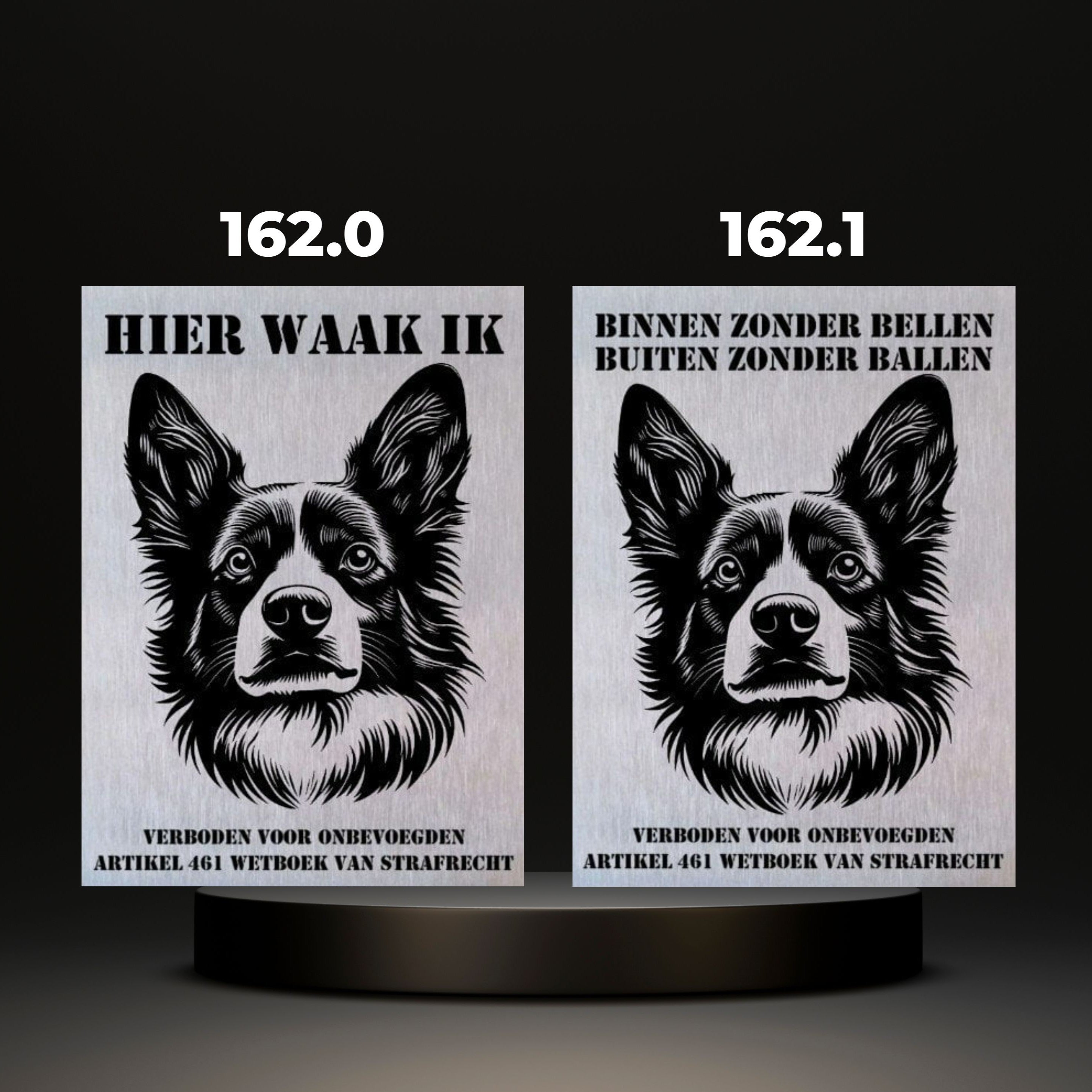 Waakbord Kant en klaar Herder & Collie