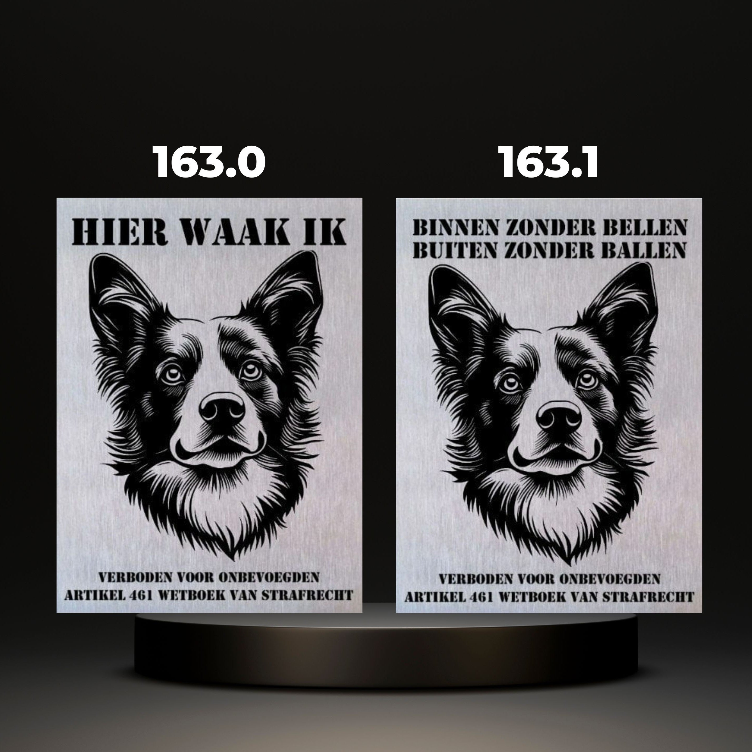 Waakbord Kant en klaar Herder & Collie