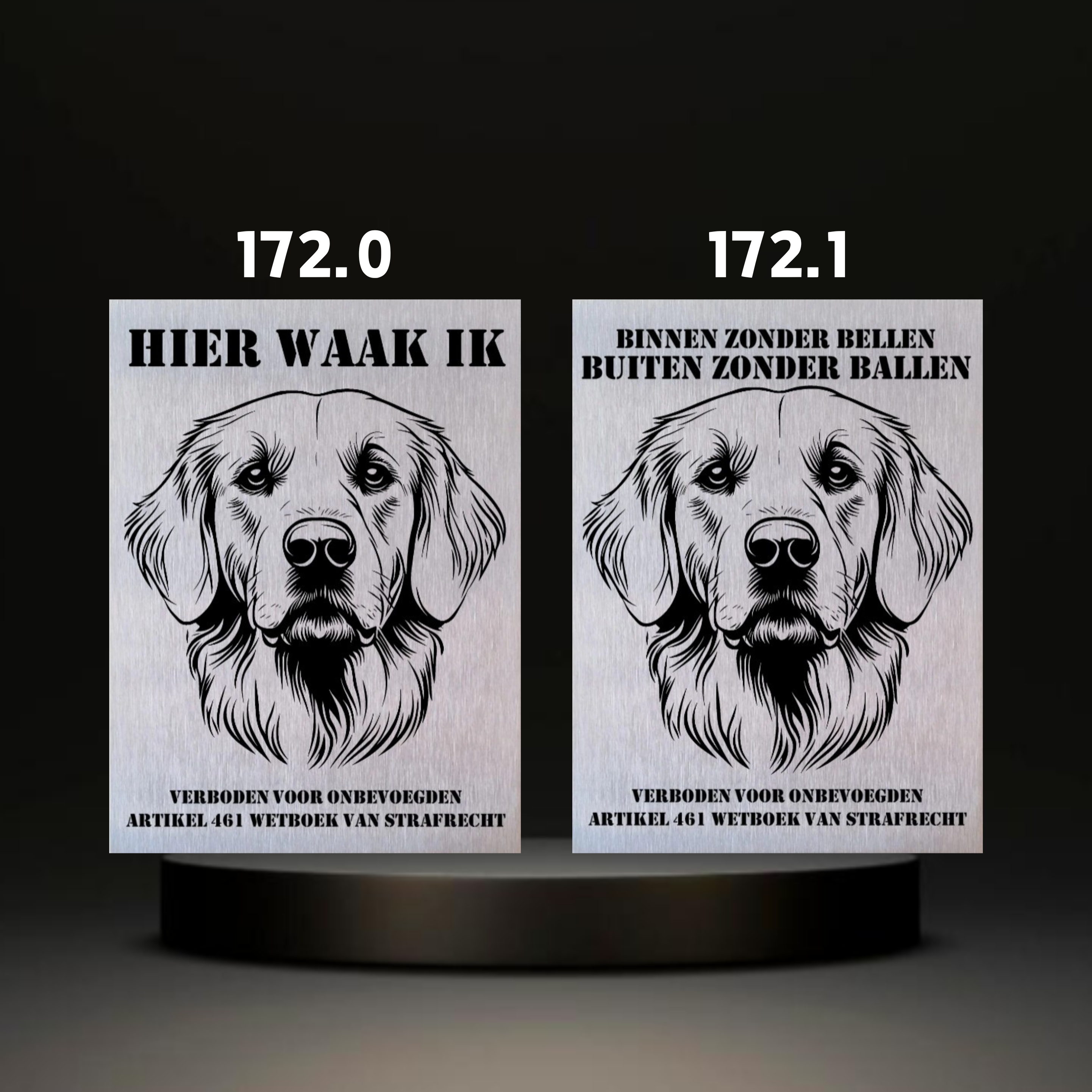 Waakbord Kant en klaar Labrador & Retriever