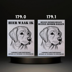 Waakbord Kant en klaar Labrador & Retriever