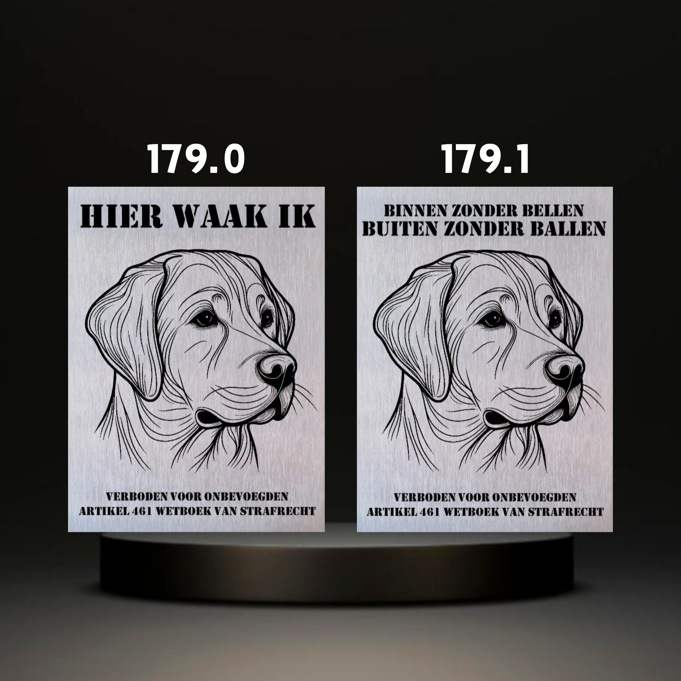 Waakbord Kant en klaar Labrador & Retriever