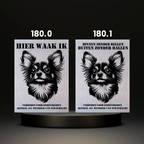Waakbord Kant en klaar Malthees & Leeuwhondje & Chihuahua & Keeshond