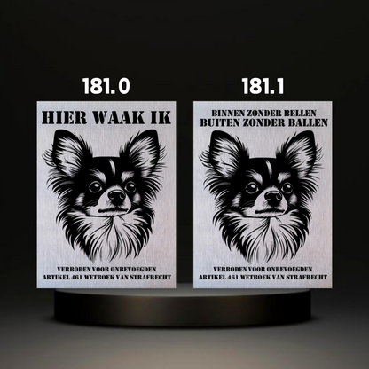 Waakbord Kant en klaar Malthees & Leeuwhondje & Chihuahua & Keeshond