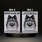 Waakbord Kant en klaar Malthees & Leeuwhondje & Chihuahua & Keeshond