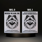 Waakbord Kant en klaar Malthees & Leeuwhondje & Chihuahua & Keeshond