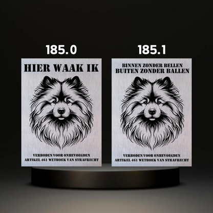 Waakbord Kant en klaar Malthees & Leeuwhondje & Chihuahua & Keeshond