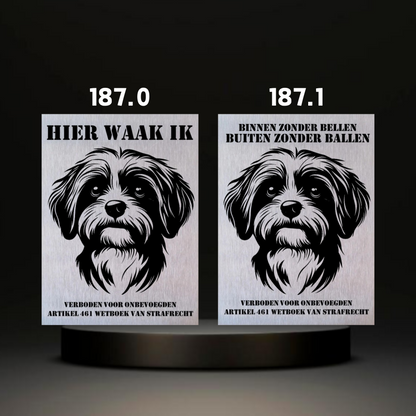 Waakbord Kant en klaar Malthees & Leeuwhondje & Chihuahua & Keeshond