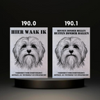 Waakbord Kant en klaar Malthees & Leeuwhondje & Chihuahua & Keeshond