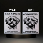 Waakbord Kant en klaar Malthees & Leeuwhondje & Chihuahua & Keeshond