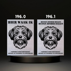 Waakbord Kant en klaar Mops & Pekinees & Shiz Tzu & Havenezer