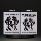 Warnshild Fertiges Design Doodle & Dalmatiner & Beagle & Leopard & Chowchow