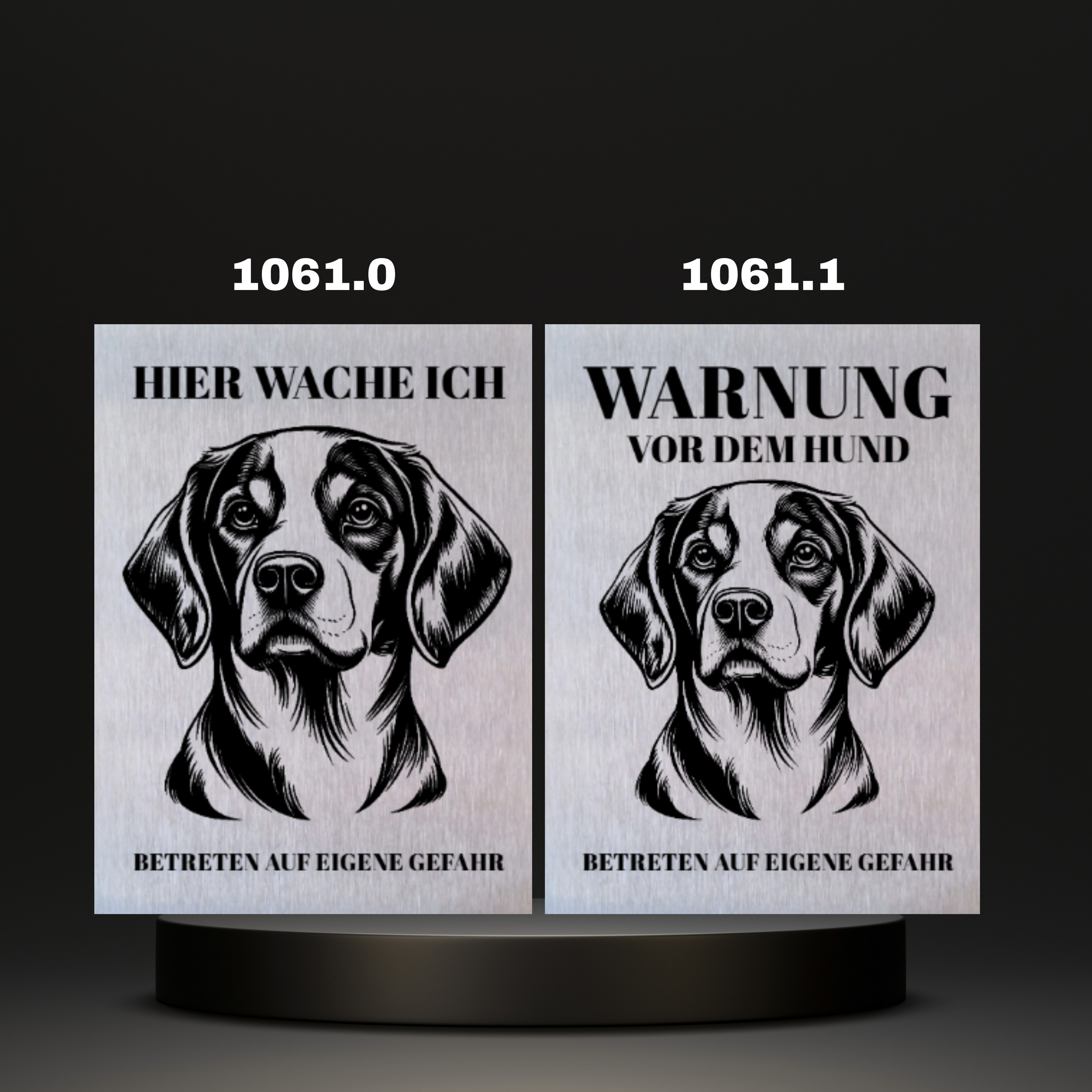 Warnshild Fertiges Design Doodle & Dalmatiner & Beagle & Leopard & Chowchow