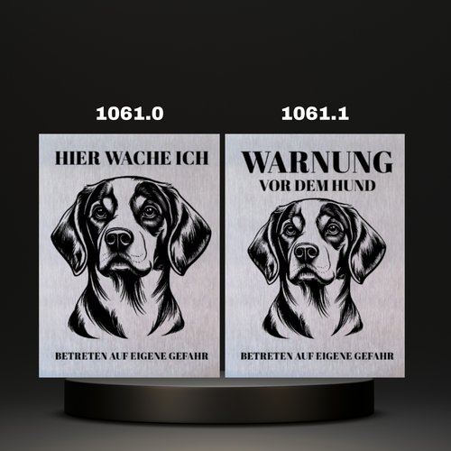 Warnshild Fertiges Design Doodle & Dalmatiner & Beagle & Leopard & Chowchow