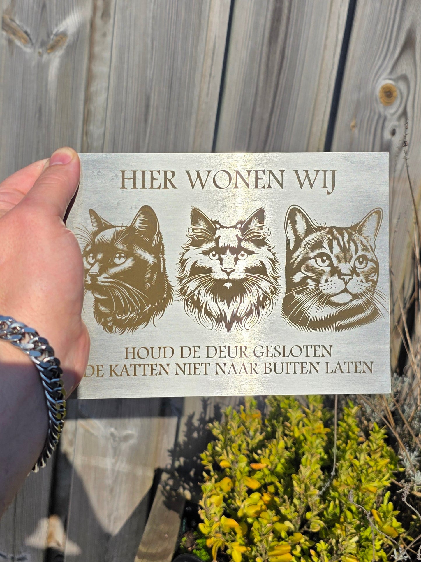 Kattenbord met persoonlijk ontwerp
