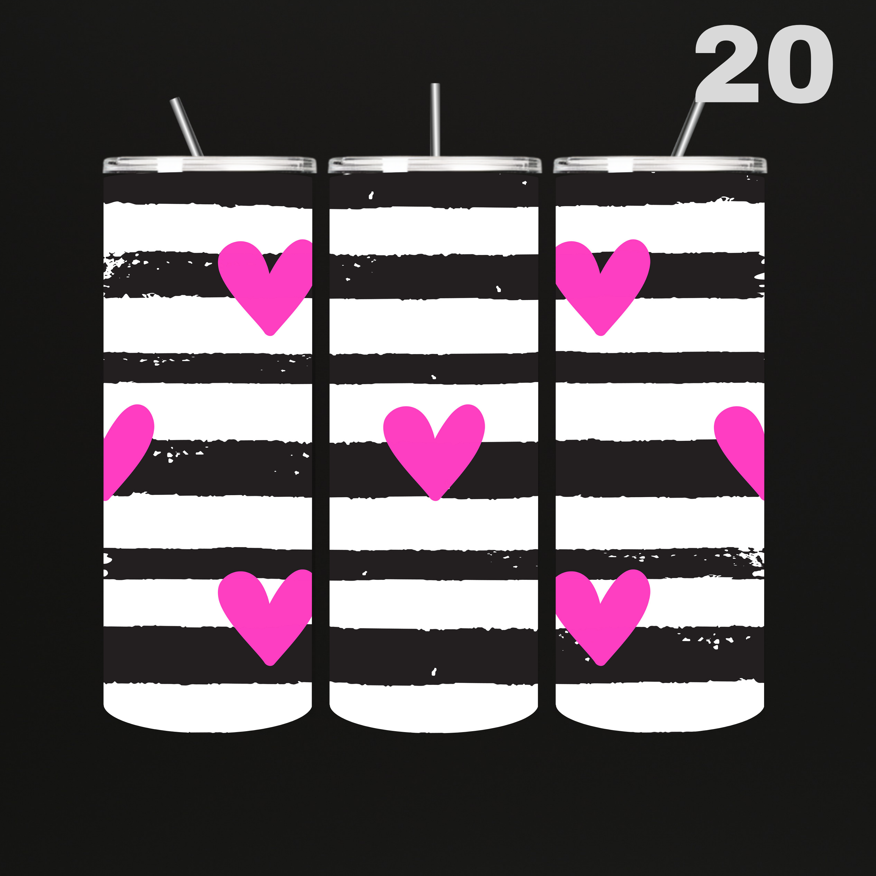 Tumblers Hartjes