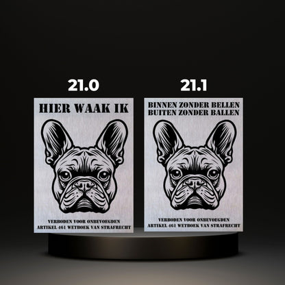 Waakbord Kant en klaar Bulldog & Bully & Boxer & Pittbull & Stafford