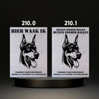 Waakbord Kant en klaar Pincher & Schnauzer & Dobberman