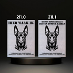 Waakbord Kant en klaar Pincher & Schnauzer & Dobberman