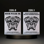 Waakbord Kant en klaar Rottweiler & Mastiff & Bordeaux dog & Argetijnse dog