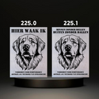 Waakbord Kant en klaar Rottweiler & Mastiff & Bordeaux dog & Argetijnse dog