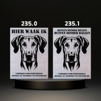 Waakbord Kant en klaar Rottweiler & Mastiff & Bordeaux dog & Argetijnse dog