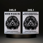 Waakbord Kant en klaar Sint bernhard & Sheepdog & Setter