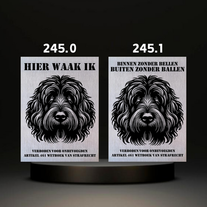 Warnschild Fertiges Design Bernhardiner, Schäferhund und Setter