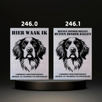Waakbord Kant en klaar Sint bernhard & Sheepdog & Setter