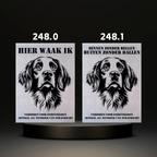 Waakbord Kant en klaar Sint bernhard & Sheepdog & Setter