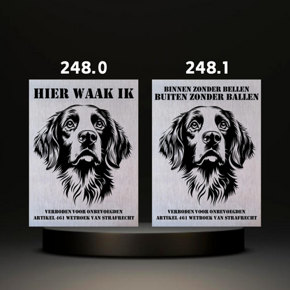 Warnschild Fertiges Design Bernhardiner, Schäferhund und Setter