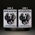 Waakbord Kant en klaar Sint bernhard & Sheepdog & Setter
