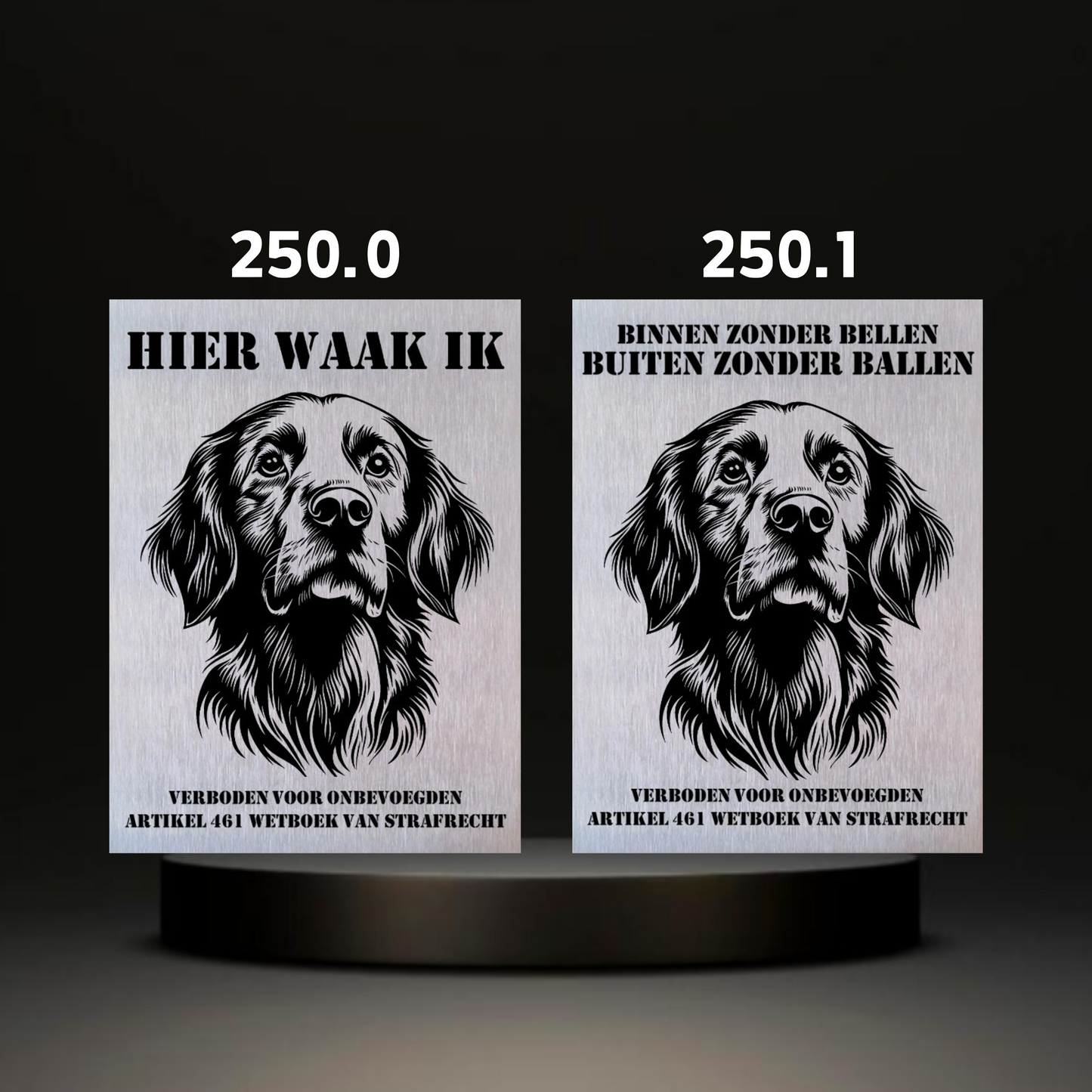 Warnschild Fertiges Design Bernhardiner, Schäferhund und Setter